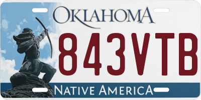 OK license plate 843VTB
