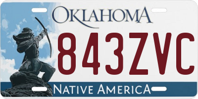 OK license plate 843ZVC