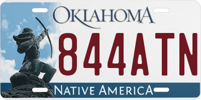 OK license plate 844ATN