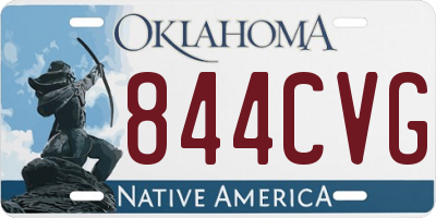 OK license plate 844CVG