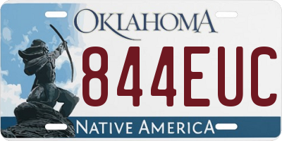 OK license plate 844EUC