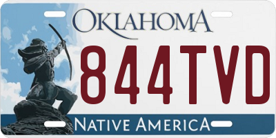 OK license plate 844TVD