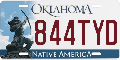 OK license plate 844TYD