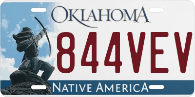 OK license plate 844VEV