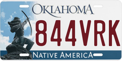 OK license plate 844VRK