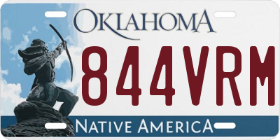 OK license plate 844VRM