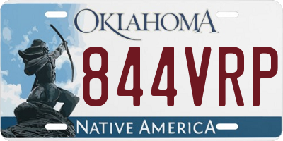 OK license plate 844VRP