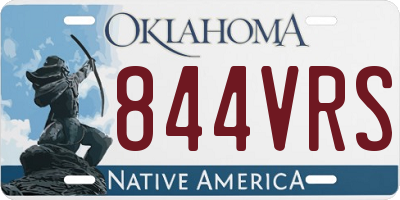 OK license plate 844VRS
