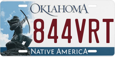 OK license plate 844VRT