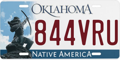 OK license plate 844VRU
