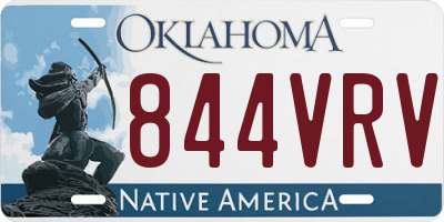 OK license plate 844VRV