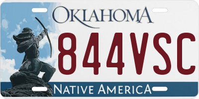 OK license plate 844VSC