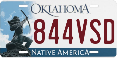 OK license plate 844VSD