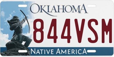 OK license plate 844VSM