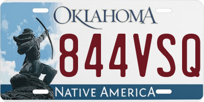 OK license plate 844VSQ