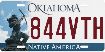 OK license plate 844VTH