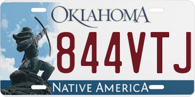 OK license plate 844VTJ