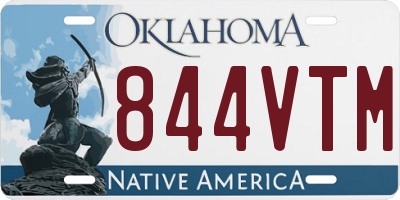 OK license plate 844VTM