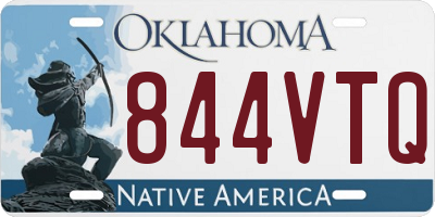 OK license plate 844VTQ