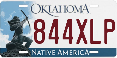 OK license plate 844XLP