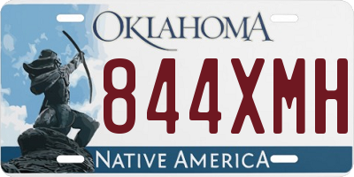 OK license plate 844XMH