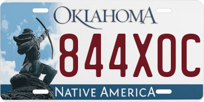 OK license plate 844XOC