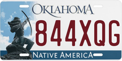 OK license plate 844XQG