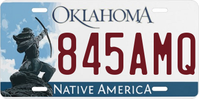 OK license plate 845AMQ