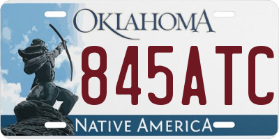 OK license plate 845ATC