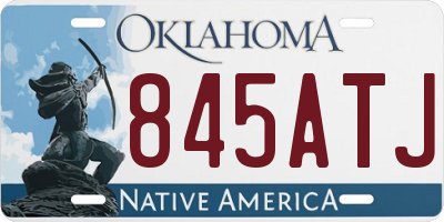 OK license plate 845ATJ