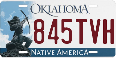 OK license plate 845TVH
