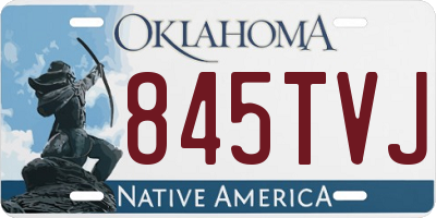 OK license plate 845TVJ