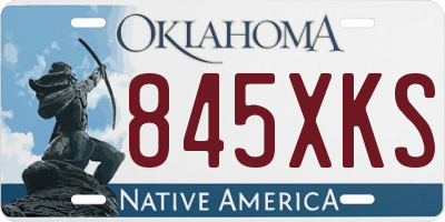 OK license plate 845XKS