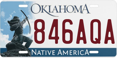 OK license plate 846AQA