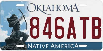 OK license plate 846ATB