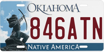 OK license plate 846ATN