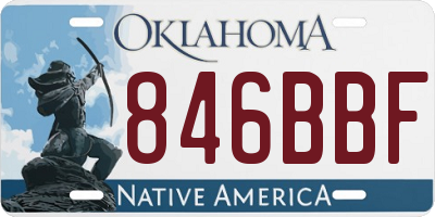 OK license plate 846BBF