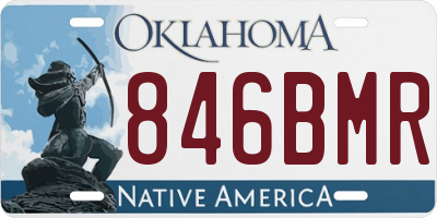 OK license plate 846BMR