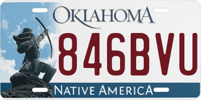 OK license plate 846BVU