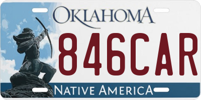OK license plate 846CAR