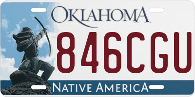 OK license plate 846CGU