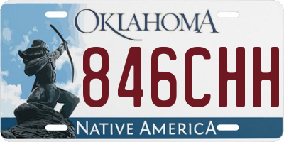 OK license plate 846CHH