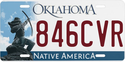 OK license plate 846CVR