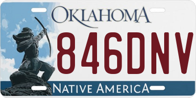 OK license plate 846DNV