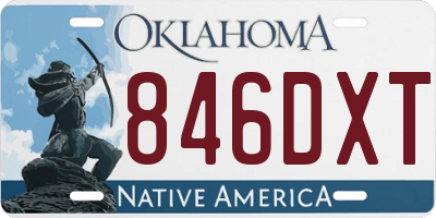 OK license plate 846DXT