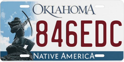 OK license plate 846EDC