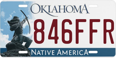 OK license plate 846FFR
