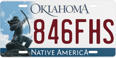 OK license plate 846FHS