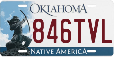 OK license plate 846TVL