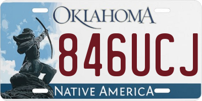OK license plate 846UCJ